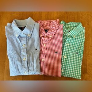 3 boys Vineyard Vines button downs.